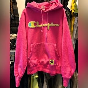 Hot Pink Champion Hoodie